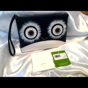 KATE SPADE DASHING BEAUTY PENGUIN POUCH WRISTLET